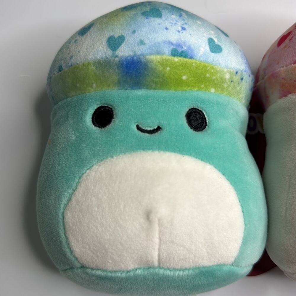 NWT Squishmallows Mully & Molly the Mushrooms 5" Set - Picture 3 of 8